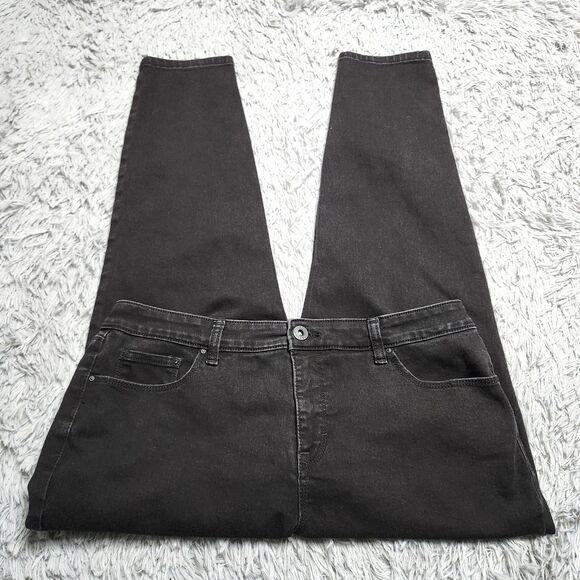 Style & Co Jeans Womens 14S Black Curvy‎ Skinny Leg Stretch Denim Pants Comfort - Picture 3 of 14